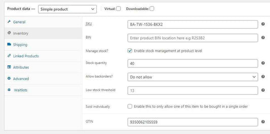 Google Merchant GTIN for Woocommerce