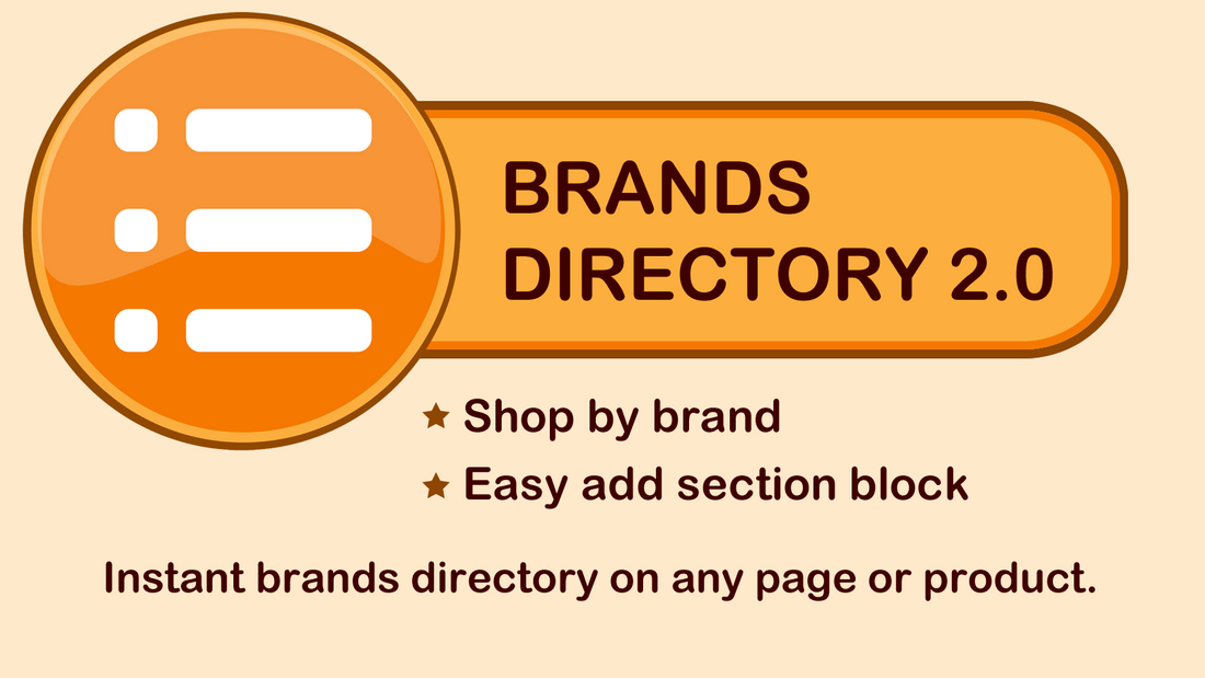 Brands Directory Section 2.0 – Shopify