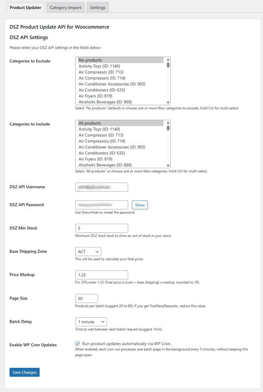 Dropship Zone Product Import + Update for Woocommerce - Licence