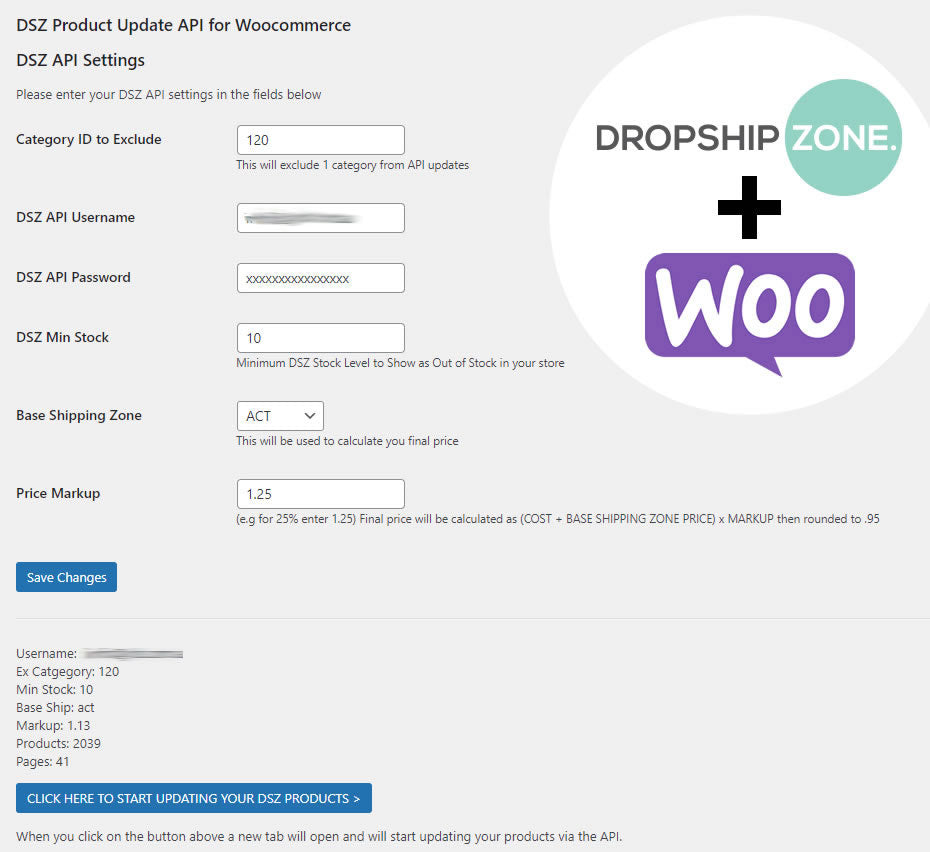 Woocommerce – Dropship Zone Product Update via API